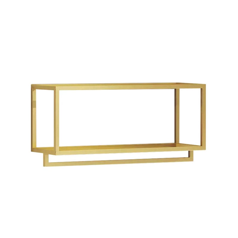 MDEPYCO MDEPYCO Creative Square Display Garment Racks in Boutique Clothing Stores WallMounted Hanging Clothes Shelf in Home Towel Racks for Bathroom Storage Shelves Gold 315 L 