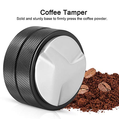 Pomya Manual Coffee Grinder，Coffee Bean Pressing Tool, Rustproof Coffee Bean Press Base Tool,51mm Espresso Distributor for Home Cafe - Image 3