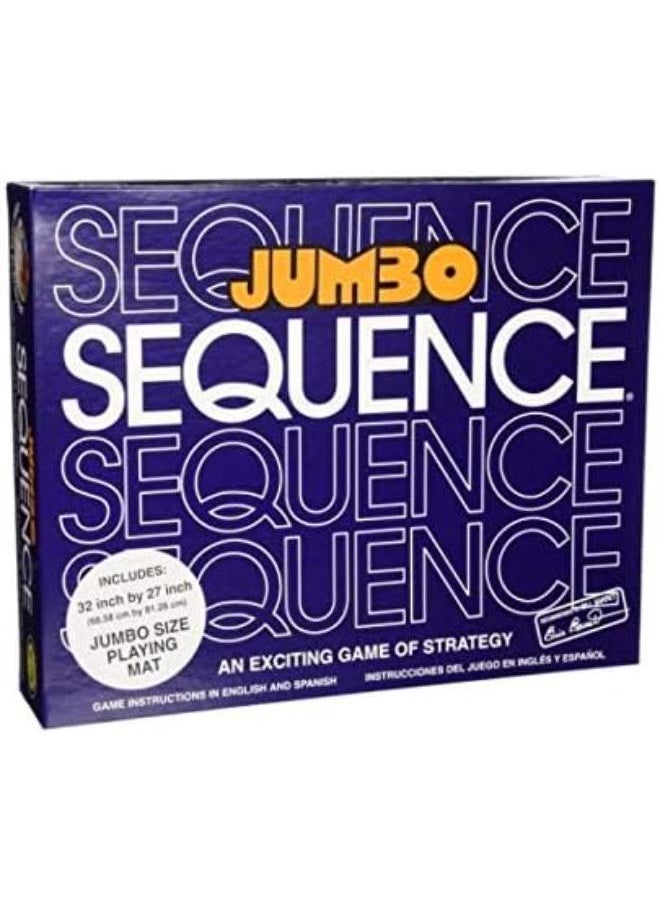 Generic Jumbo Sequence Board and Card Games Box Edition with Party Funny Toy - Family Game  - Image 1