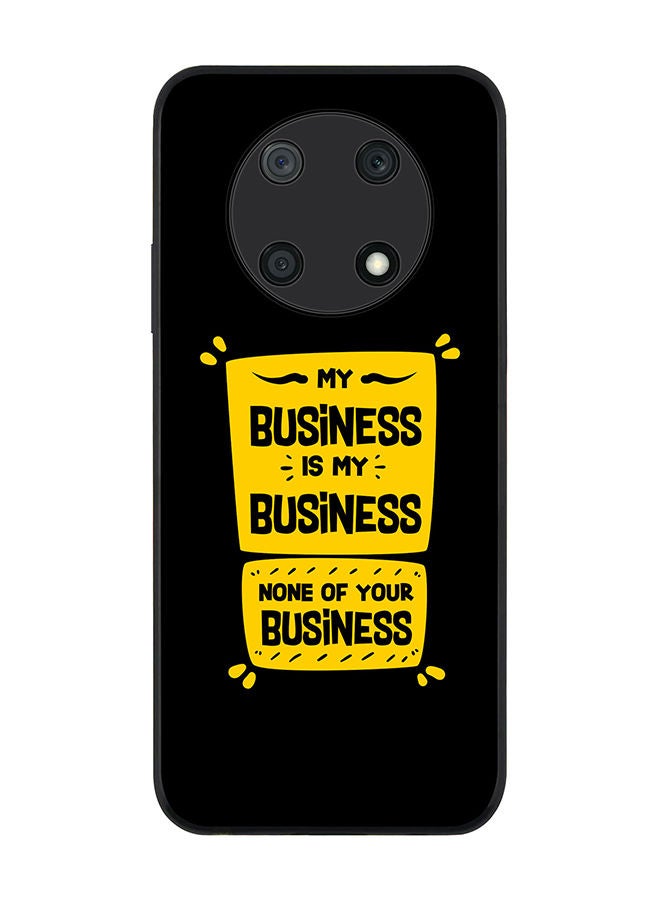 Stylizedd Rugged Black edge case for Huawei nova Y90 Slim fit Soft Case Flexible Rubber Edges Anti Drop TPU Gel Thin Cover - My business - Image 1