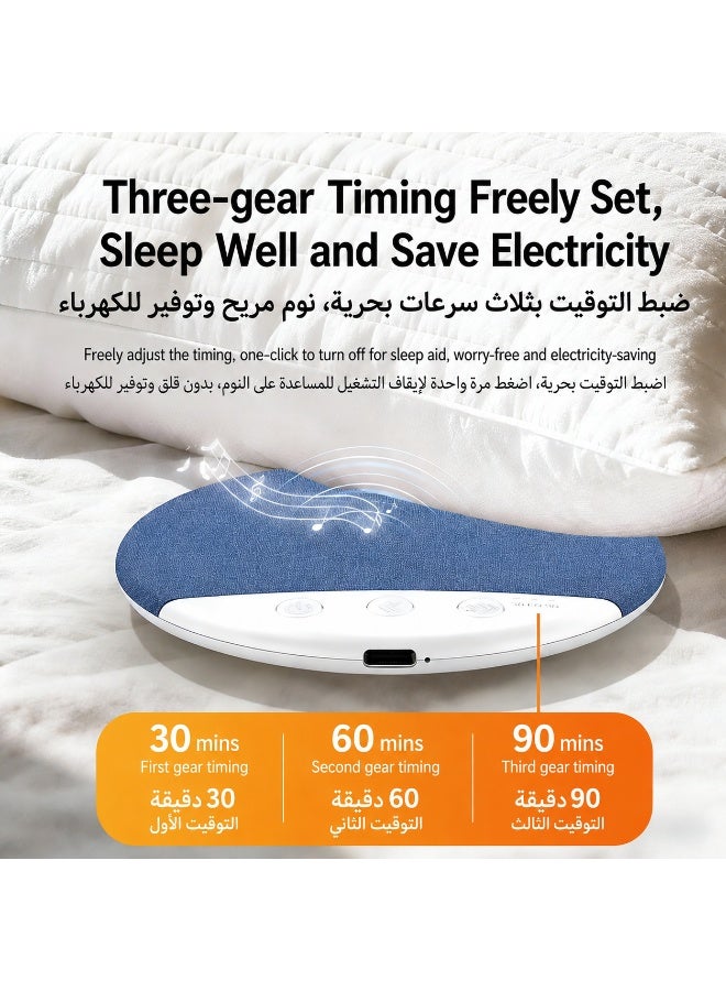 Pillow Bluetooth Speaker Bedside Sleeping music player High-fidelity sound quality Sleep Sound Machine White Noise for Improved Sleep - Sleep Aid Speaker Type C USB recharge No headphones are needed. - Image 2