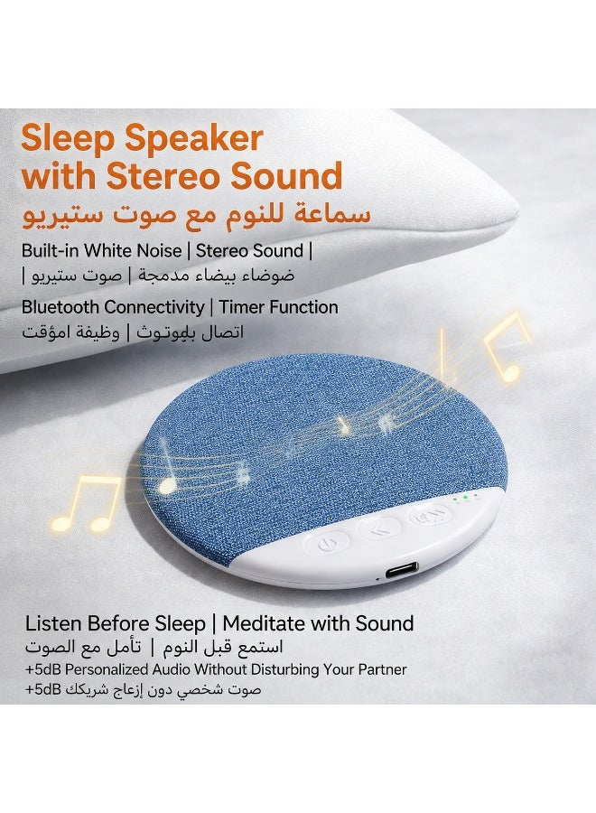 Pillow Bluetooth Speaker Bedside Sleeping music player High-fidelity sound quality Sleep Sound Machine White Noise for Improved Sleep - Sleep Aid Speaker Type C USB recharge No headphones are needed. - Image 5