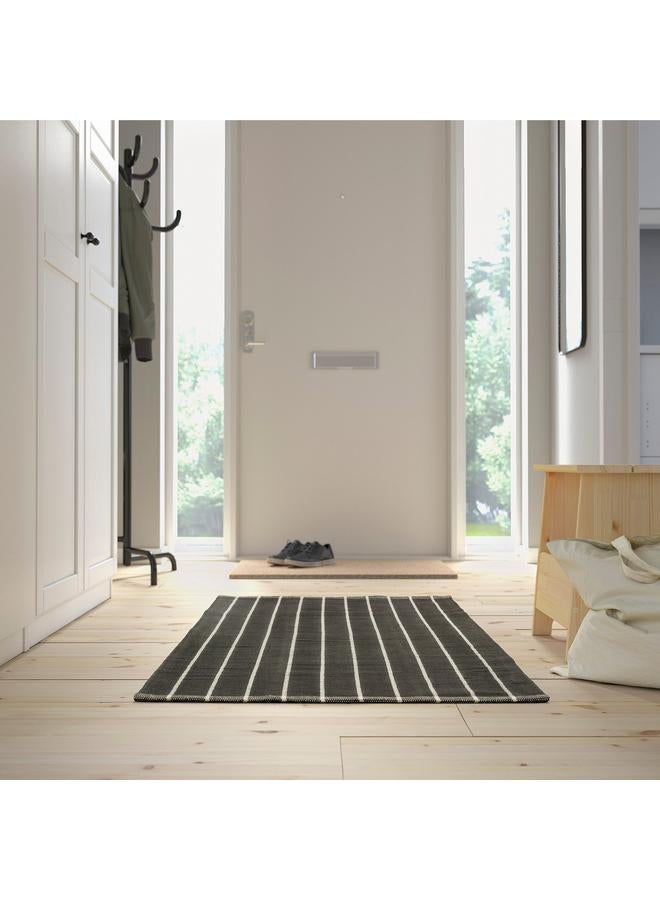 Green Tiger Rug, Flatwoven, Grey/Off-White, 80X180 Cm - Image 3