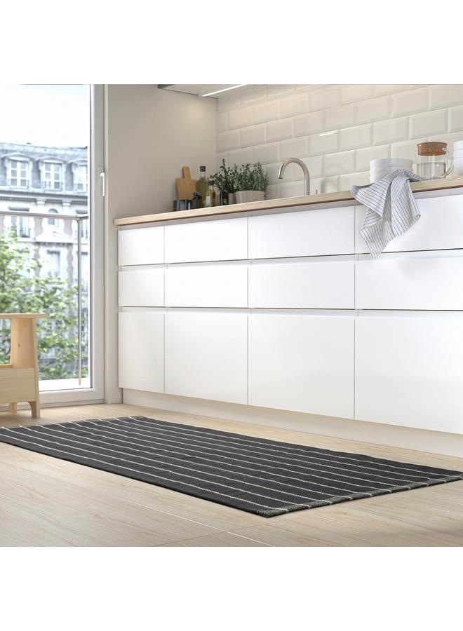 Green Tiger Rug, Flatwoven, Grey/Off-White, 80X180 Cm - Image 4