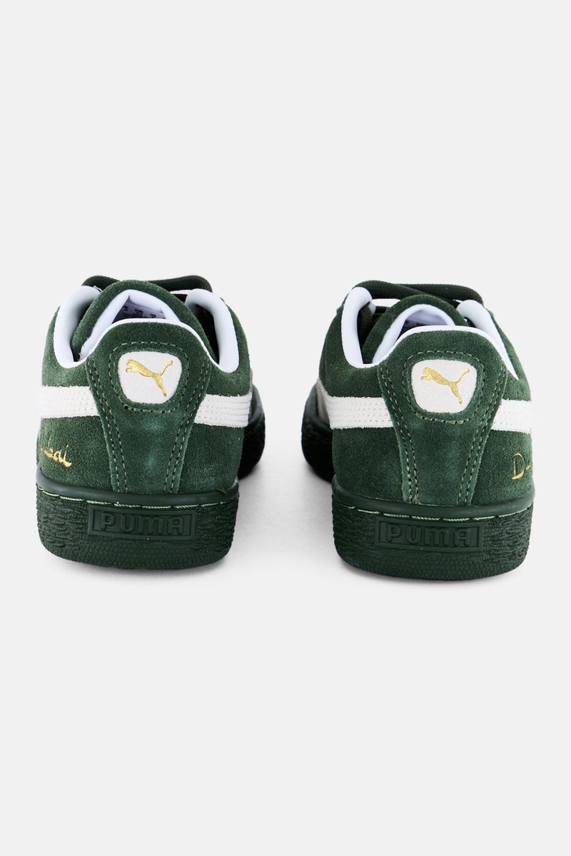 PUMA Kids Boy Suede Classic XXI Dubai Lace Up Outdoor Shoes, Dark Green - Image 3