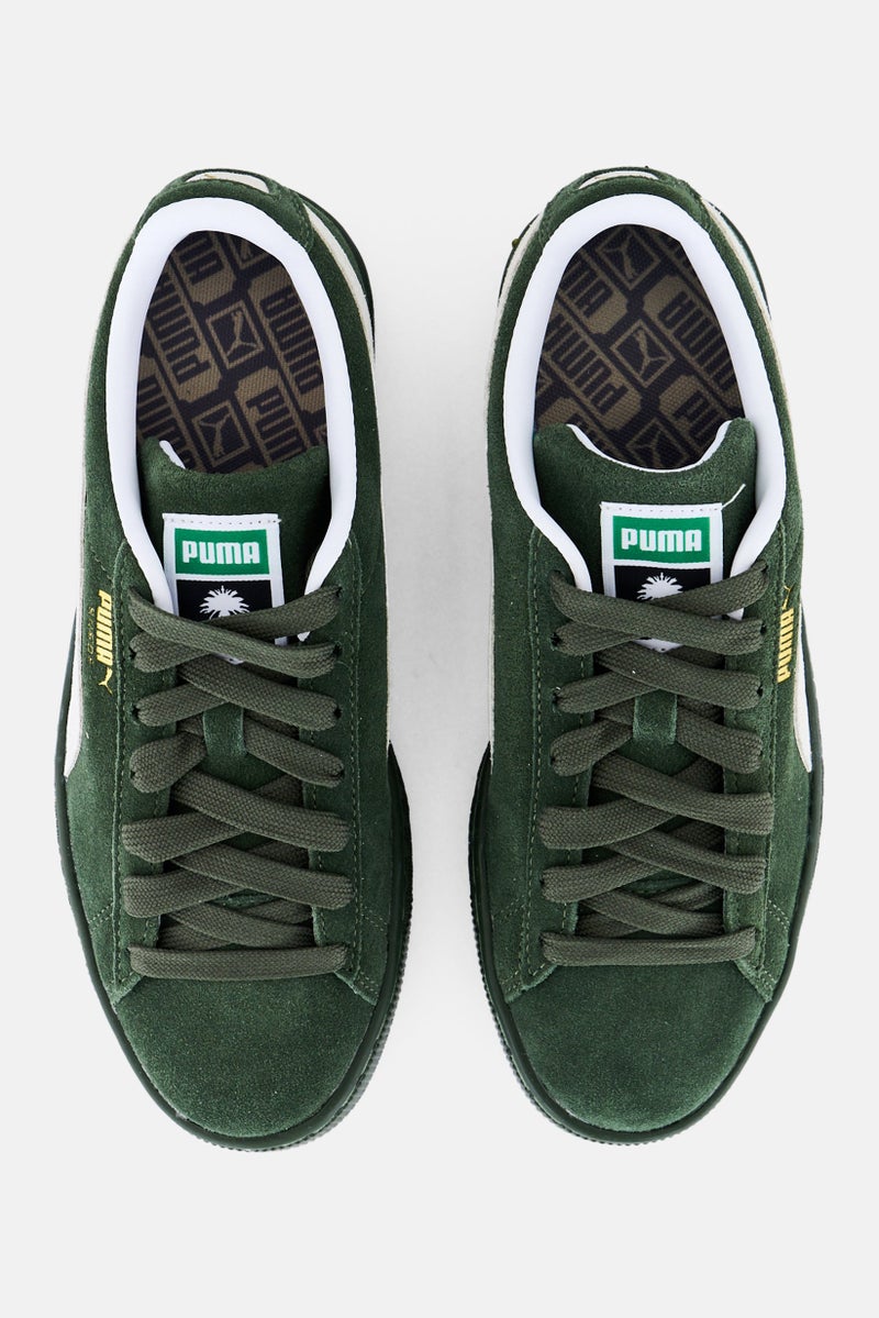 PUMA Kids Boy Suede Classic XXI Dubai Lace Up Outdoor Shoes, Dark Green - Image 2