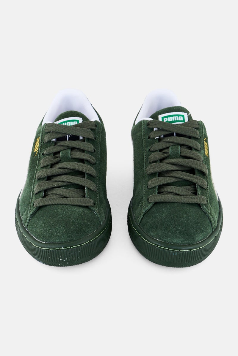 PUMA Kids Boy Suede Classic XXI Dubai Lace Up Outdoor Shoes, Dark Green - Image 4