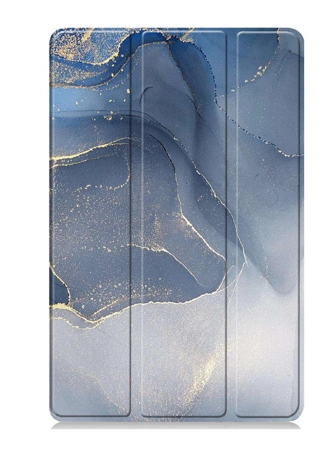 Beauenty Applies to ipad10 case three-fold leather blue gold