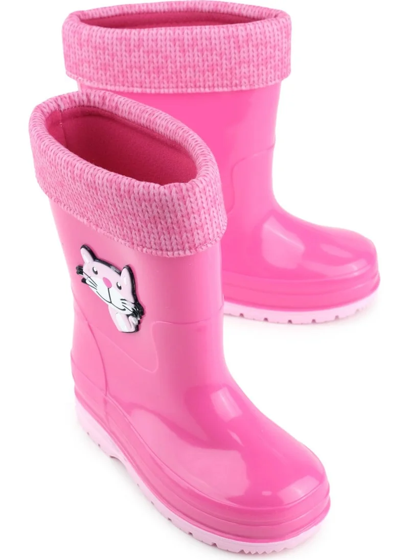 Gezer Girls Winter PVC Warm Lined Waterproof Rain Boots