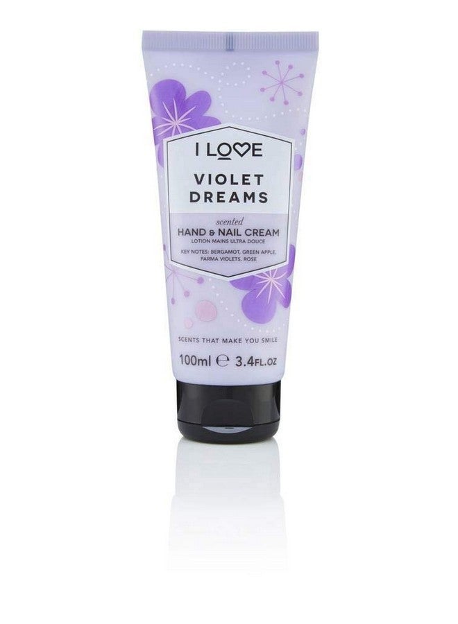 آي لاف كريم اليدين والأظافر المعطر Violet Dreams - كريم اليدين للأيدي الجافة - فيتامين E وزيت جوز الهند وزبدة الشيا - خالٍ من السيليكون - 3.4 أونصة - Image 1