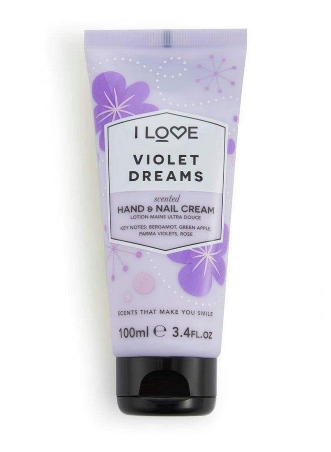 آي لاف كريم اليدين والأظافر المعطر Violet Dreams - كريم اليدين للأيدي الجافة - فيتامين E وزيت جوز الهند وزبدة الشيا - خالٍ من السيليكون - 3.4 أونصة - Image 4