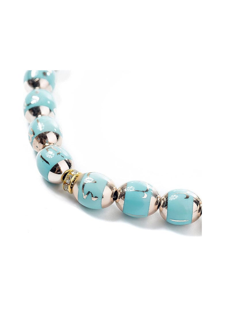 SYOSI Traditional Prayer Beads 33 Beads with Koran Book Keychain laser words mala tasbih stress reduction or mindfulness help focus and stay on track of devotion a talisman for spiritual protection - Image 2