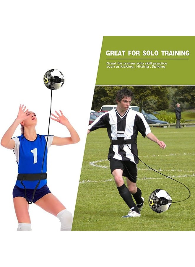 Garlo - Football Speed Agility Training Set Agility Ladder 12 Sports Cones and Football Kick Trainer Football Training Equipment Footwork Drills for Kids and Adults - Image 1