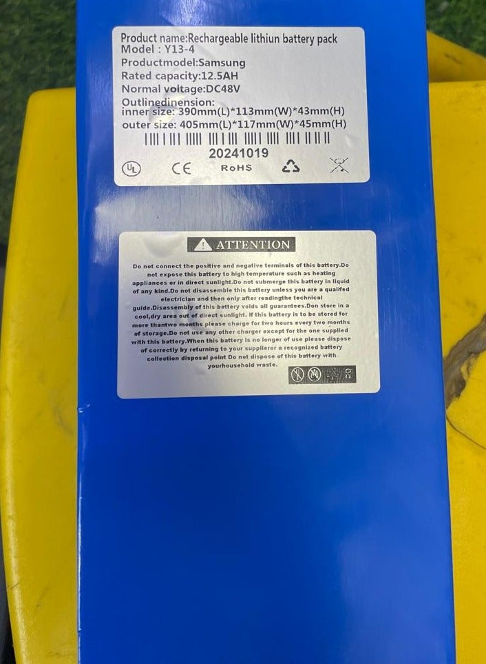 Chenxian Battery Pack 48V 12.5AH Lithium Rechargeable High Quality Battery Pack Suitable for Electric Scooter Electric Bicycles - Image 5