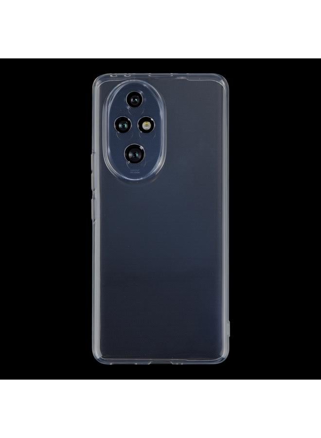 زبون جراب لهاتف Honor 200 5G، جراب TPU شفاف فائق النحافة - Image 2