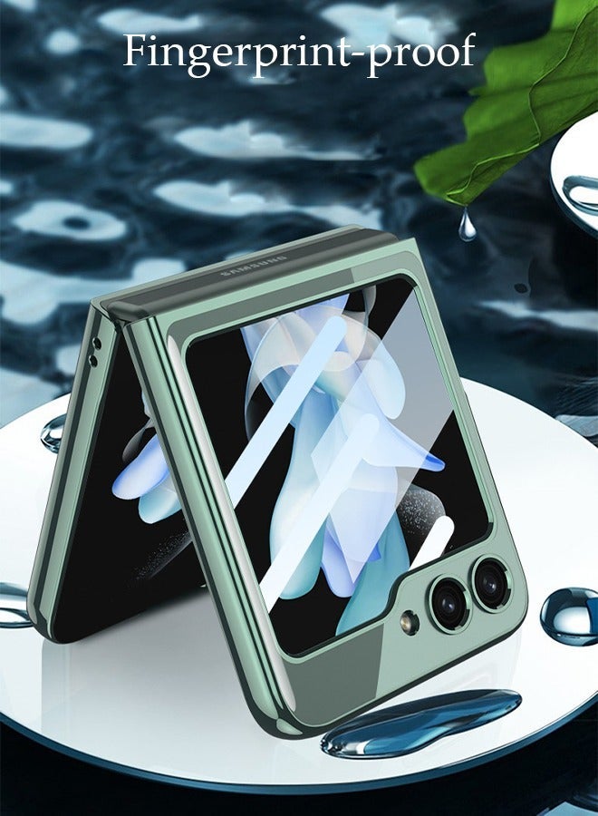 DUNISO Samsung Galaxy Z Flip5 Phone Case Full Body Protective Folding Phone Cover Anti-fall Anti-fingerprint Clear Phone Case for Galaxy Z Flip5 5G Phone Case - Image 5