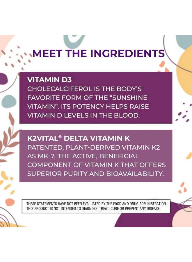 Body Kitchen Body Kitchen Vegan Plant-Based Vitamin D3 + K2 (MK7) Supplement, Bone and Heart Health, Non-GMO, 5000 IU Vitamin D & 180 mcg Vitamin K2 MK-7, Easy to Swallow Veggie Caps, 60 Count - Image 5