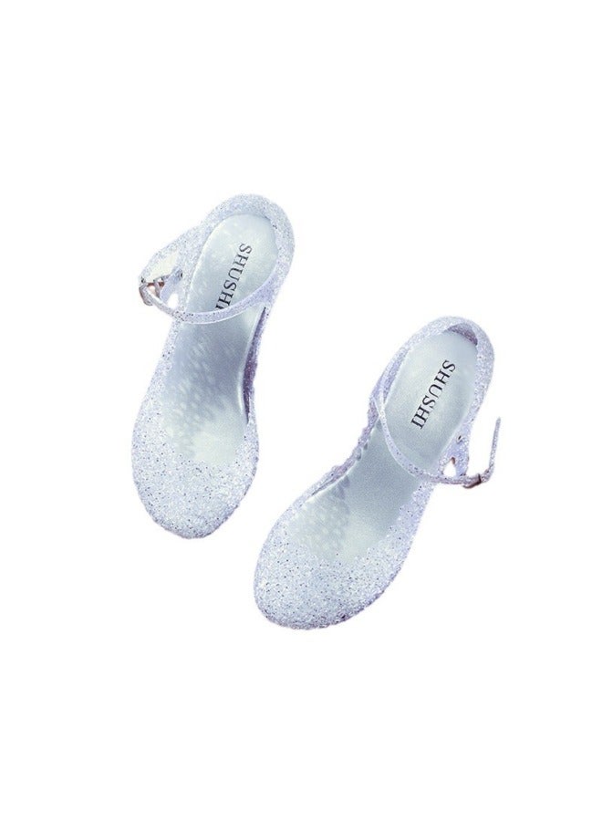 Wedge Sandals Summer Hollow Women's Shoes Hole Shoes Thick-soled Jelly Shoes Women's Sandals - Image 2