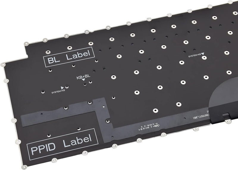 SUNMALL Backlit Replacement Keyboard Compatible with Dell XPS 15 9500 P91F 9510 9520 XPS 17 9700 P92F 9710 9720, Precision 5550 5560 5570 5750 5760 5770 with Backlight - Image 5