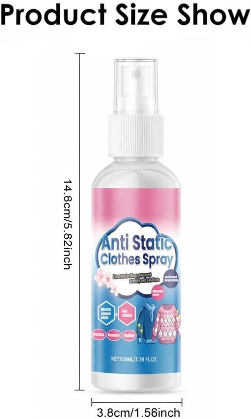 Excefore Anti-Static Spray, Clothes Wrinkle Spray, Anti-Wrinkle Fabric Spray, Anti-Static, No Need To Iron, Does Not Leave Stains, Does Not Fade, Clothing Ironing Aids, For Travel Carry-On, Convenient, Mini - Image 5