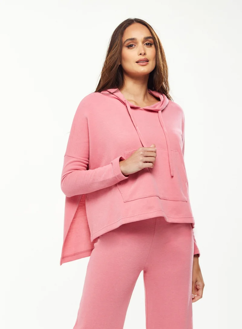 Liquorish Oversized Hooded Sweatshirt