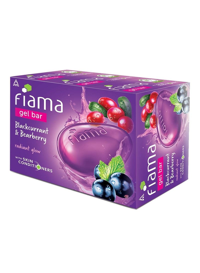 Fiama Di Wills Gel Bar Blackcurrant And Bearberry 125gm Pack Of 3 - Image 2