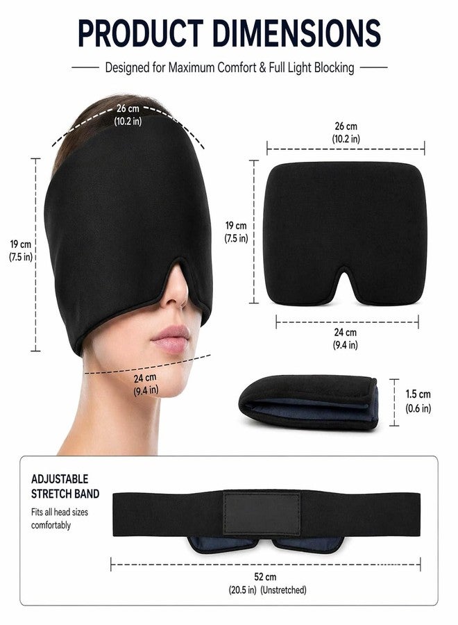 BHADIYADI Migraine Cap | Migraine Relief Cap for Headache & Migraine Pain | Hot & Cold Therapy Cooling Gel Mask for Puffy Eyes & Relaxation, Sinus, Stress, Relief | Reusable Ice Cap for Men & Women - Image 2