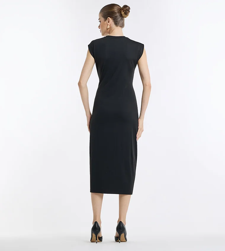 بي سي بي جي BCBG Gen Knotted Midi Dress
