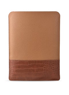 LeArt Leather Laptop Sleeve 13-14 Inch | Waterproof Cover for MacBook Air/Pro, Dell, HP, Lenovo, Chromebook | Men's & Women's Laptop Sleeve | Laptop Case (Caramel)  - Image 1