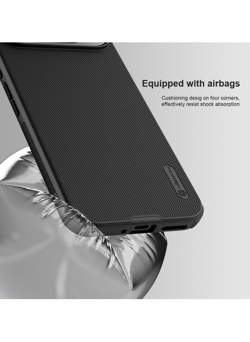 For Google Pixel 9 Pro XL Cover, TPU Shockproof Slim Fit Airbags Frame, PC Matte Anti-Fingerprint Back Cover, Side Anti-Slip Handle Mobile Phone Case - Image 5