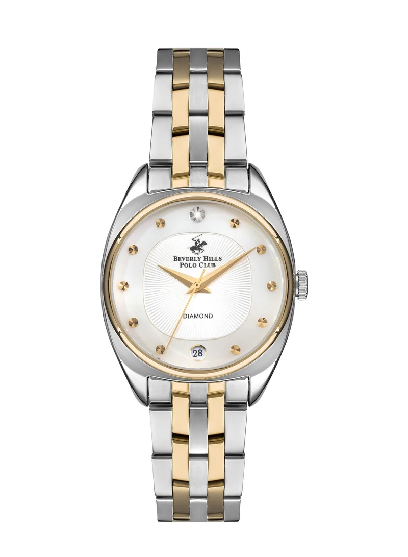 BEVERLY HILLS POLO CLUB BEVERLY HILLS POLO CLUB Women's Analog White Mop Dial Watch - BP3270X.220