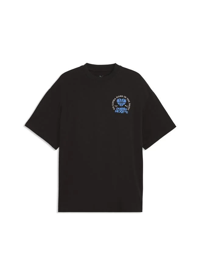 Puma PUMA Black What The Fun Oversized Basketball Tee Men for Men | Best Price UAE