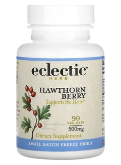 Eclectic Herb Hawthorn Berry 500 mg 90 Veg Caps 