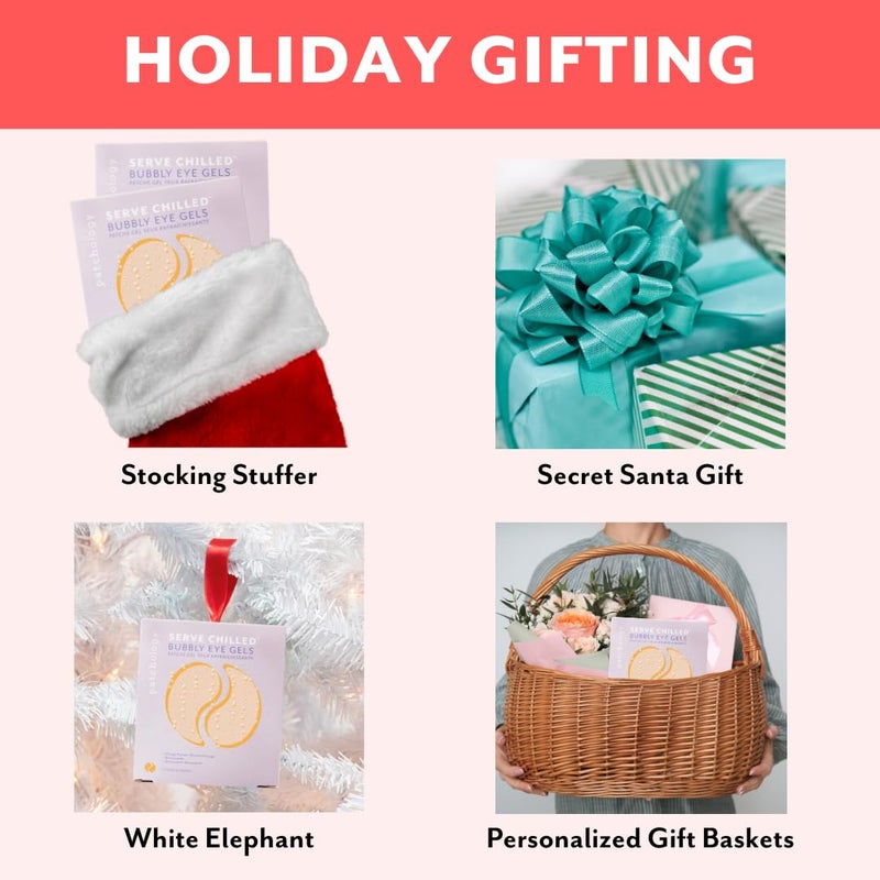 Patchology Serve Chilled Bubbly Eye Gels with Niacinamide, Hydrating Under Eye Patches with Niacinamide and Vitamin C, Under Eye Gel Pads with Gel Technology, Facial Skin Care Products - 5 Pairs - Image 2