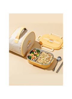 LITTLE SURPRISE BOX Cute Puppy Small Size Stainless Steel Lunch Box /Tiffin with Insulated Matching Lunch Bag stainless steel spoon and chopsticks for Kids & Adults  - Image 4