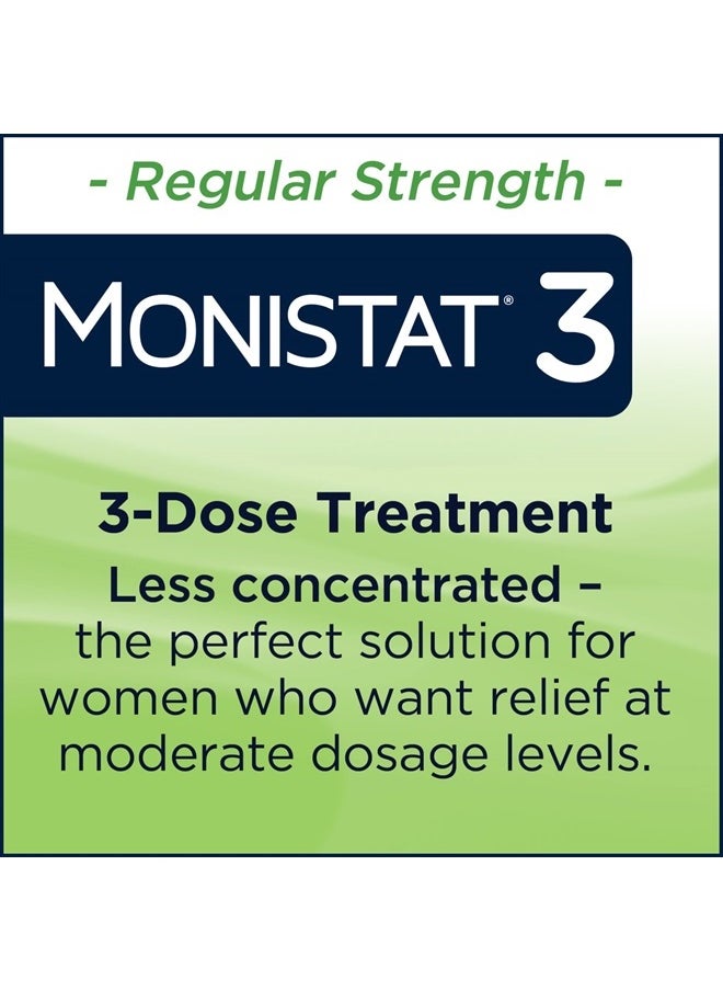 Monistat 3 Day Yeast Infection Treatment for Women, 3 Miconazole Pre-Filled Cream Applicators, 1 Pack  - Image 3