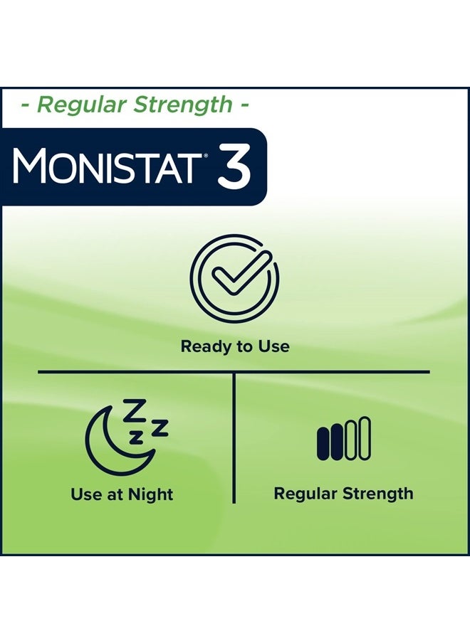 Monistat 3 Day Yeast Infection Treatment for Women, 3 Miconazole Pre-Filled Cream Applicators, 1 Pack  - Image 4
