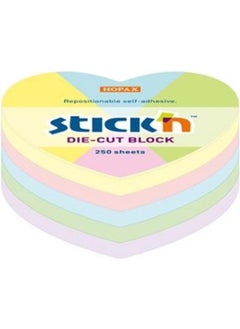 Hopa Stickn 6467 Pastel Heart Sticky Noteblock 250 Yp Hopa