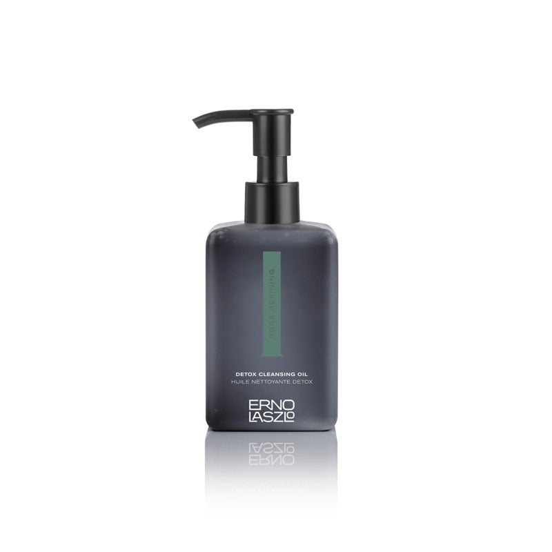 Erno Laszlo Detox Cleansing Oil, Lightweight Facial Cleanser Helps Dissolve Makeup and Impurities with Charcoal and Shea Butter, Deep Cleansing Oil, 6.4 Fl Oz - Image 1