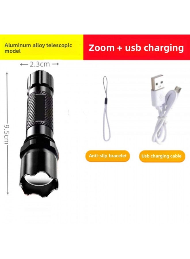 Special Forces Flashlight Strong Light Super Bright High Power Remote Rechargeable Mini Pocket Portable Small Outdoor Light 