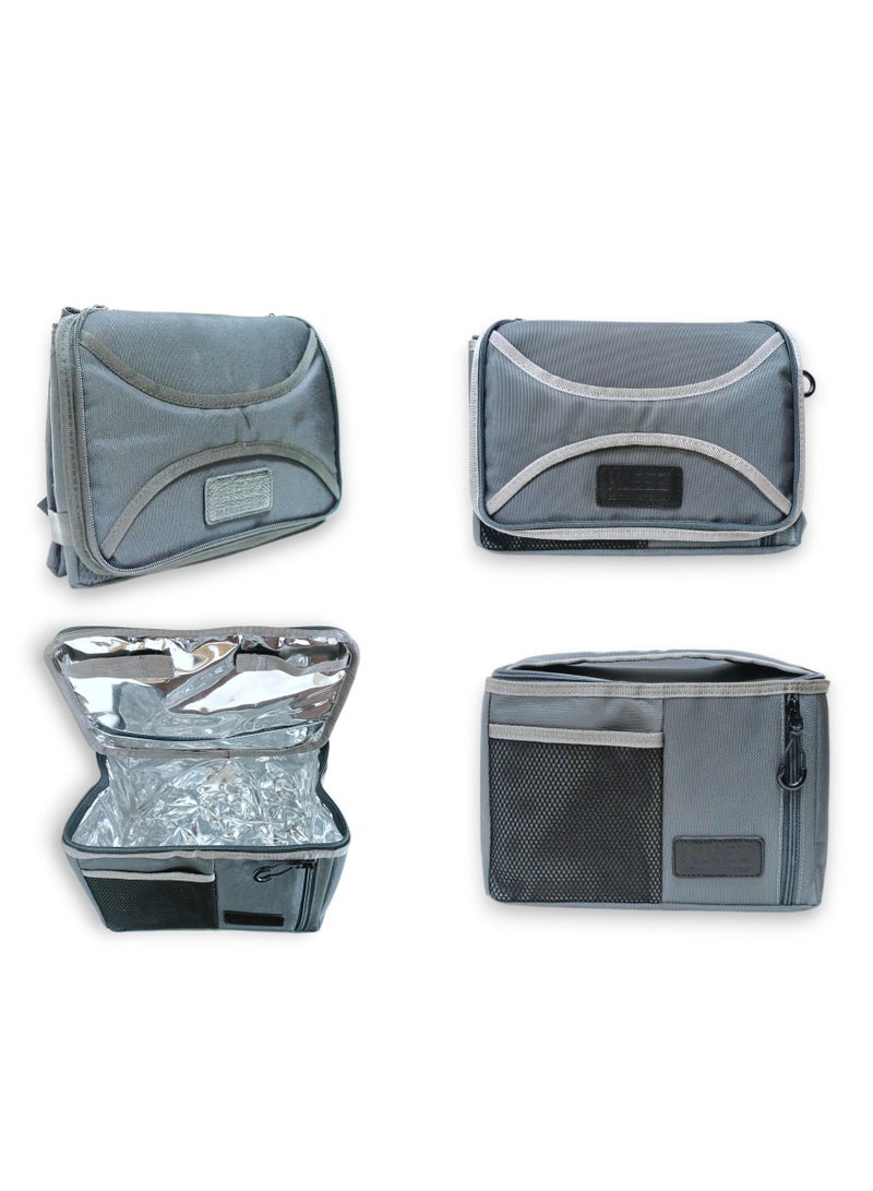 kleez Insulated Lunch Bag – Reusable Food Carrier with Leakproof Lining & Thermal Insulation – Durable, Lightweight & Portable for Work, School & Travel – Foldable after Use Medium Size  - Image 4