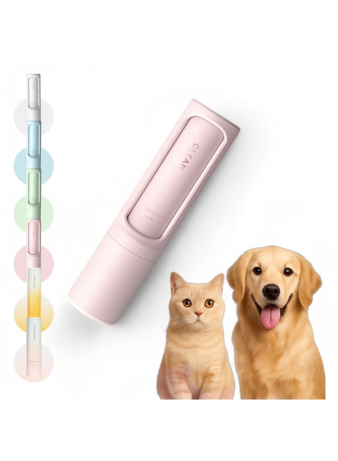 Wildkind Reusable Pet Hair Remover Brush - Dog Cat Lint Cleaner Roller for Sofa Carpet Bedding Clothing - Portable Eco-Friendly Tool – Pink - Image 1