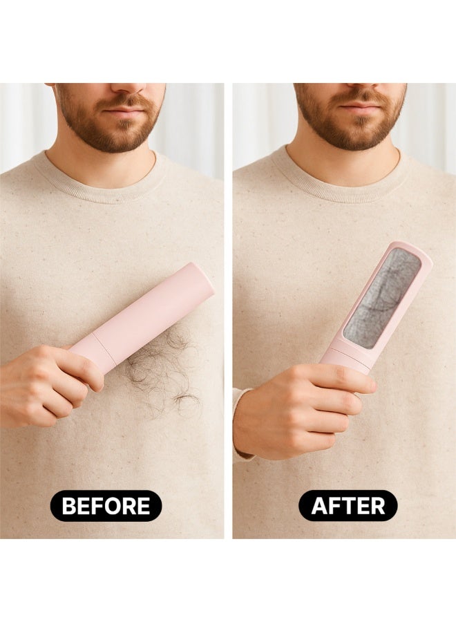Wildkind Reusable Pet Hair Remover Brush - Dog Cat Lint Cleaner Roller for Sofa Carpet Bedding Clothing - Portable Eco-Friendly Tool – Pink - Image 5