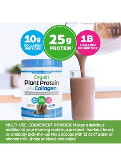 Orgain Protein Powder + Collagen, Creamy Chocolate Fudge - 25g of Protein, 10g Collagen Peptides, 1B Probiotics, Supports Hair, Skin, Nail, Joint & Gut Health, Gluten Free, Dairy Free, Soy Free- 1.6lb  - Image 4