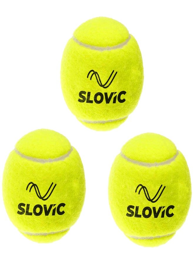 SLOVIC Cricket Balls for Home [Pack of 3] | Practice Tennis Ball Cricket | Lightweight & High-Bounce Rubber Cricket Balls | Ideal for Street Matches, Indoor & Outdoor Cricket Match - Image 1