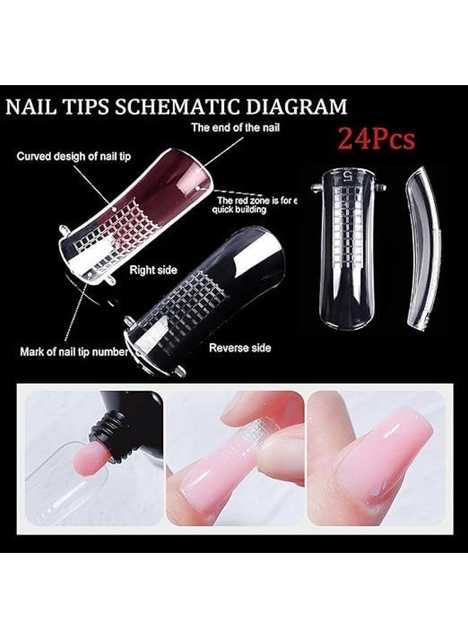 PEACORA Nail Poly Gel Extension Kit for Builder Gel UV Nail Art Kit Nail Extension Set, All-in-One Kit for Beginners Nail Art DIY at Home (12 Items in the set) - Image 3