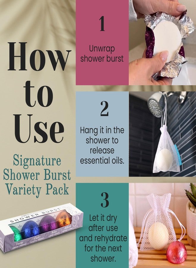 hydraAromatherapy Signature Shower Burst Variety Pack - Image 4