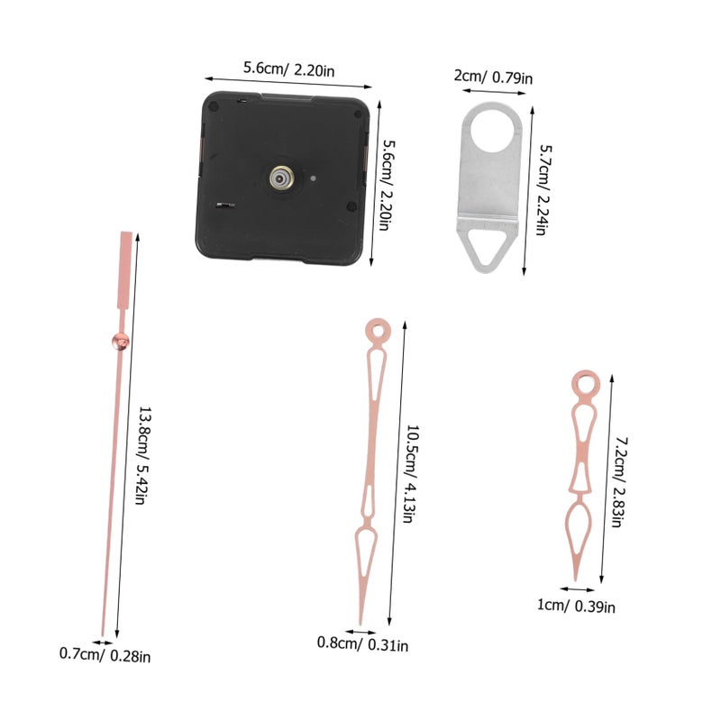 طقم حركة ساعة كوارتز صامتة آلية DIY قطع إصلاح ساعة الحائط - Image 3