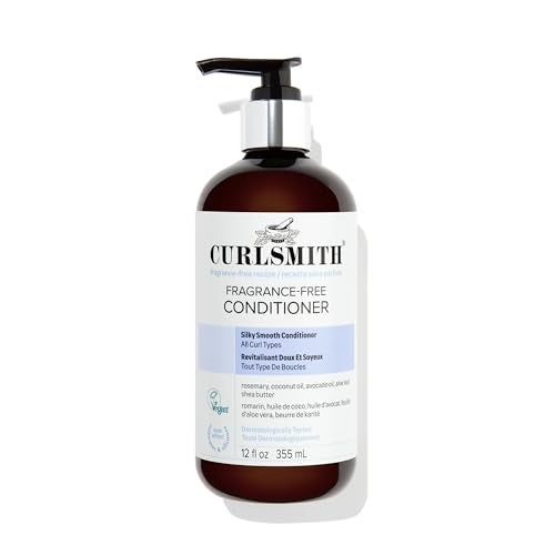 CURLSMITH FragranceFree Conditioner Gently Detangles Soften and Smooths Hair for Silky Curls 12 oz - Image 1