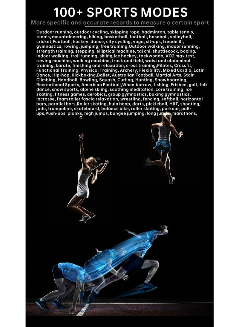 QS08Pro Body Temperature Heart Rate Sports Call Smart Watch (Black) - Image 4